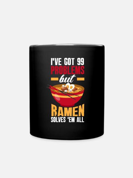 Funny Ramen Lover Gift - Full Colour Mug - black