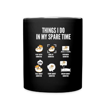 Drôle de cadeau de hamster - Mug uni - noir - Devant