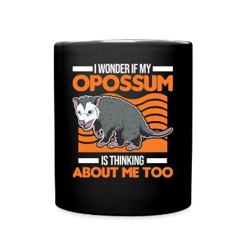 Opossum Possum Pouch Rat - Full Colour Mug - black - Front