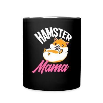 Hamster Mama Drôle Hamster Cadeau - Mug uni - noir - Devant