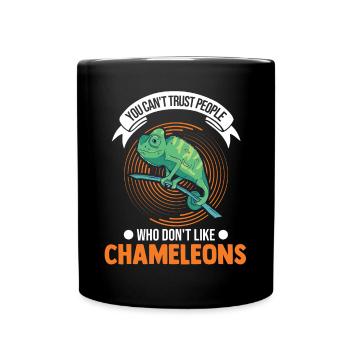 Chameleon Gift Chameleon - Full Colour Mug - black - Front