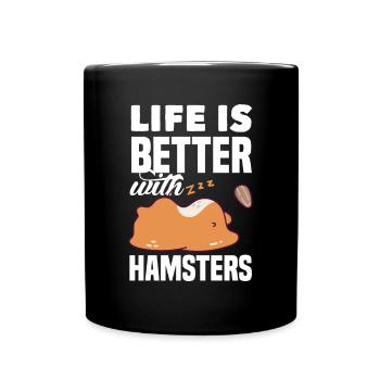 Drôle de cadeau de hamster - Mug uni - noir - Devant