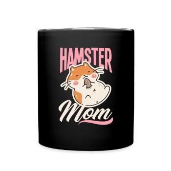 Drôle hamster cadeau hamster maman - Mug uni - noir - Devant