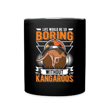 Kangourou australien Kangourou d’Australie - Mug uni - noir - Devant