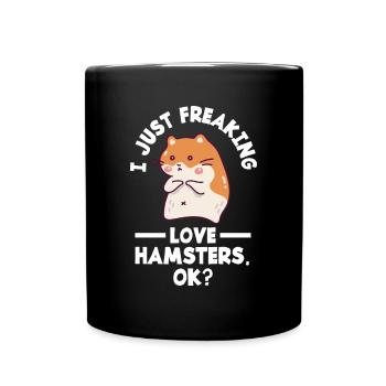 Drôle de cadeau de hamster - Mug uni - noir - Devant