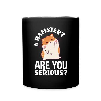 Drôle de cadeau de hamster - Mug uni - noir - Devant