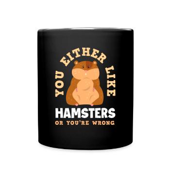 Drôle de cadeau de hamster - Mug uni - noir - Devant
