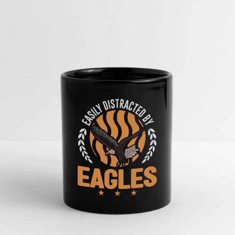 Easily distracted by Eagles Golden Eagle Eagle Full Colour Mug