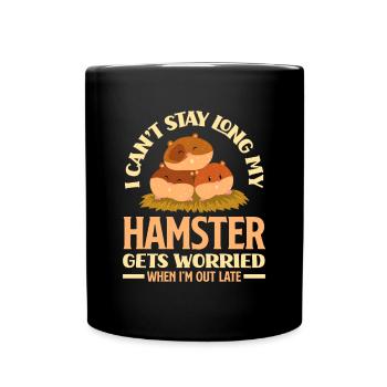 Drôle de cadeau de hamster - Mug uni - noir - Devant