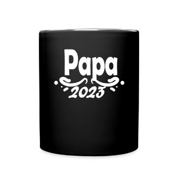 Papa 2023 - Tasse einfarbig - Schwarz - Vorne