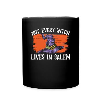 Not Every Witch Lives In Salem - Full Colour Mug - black - Front