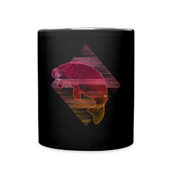 Manatee - Manatee - Full Colour Mug - black - Front