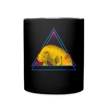 Manatee - Manatee - Full Colour Mug - black - Front