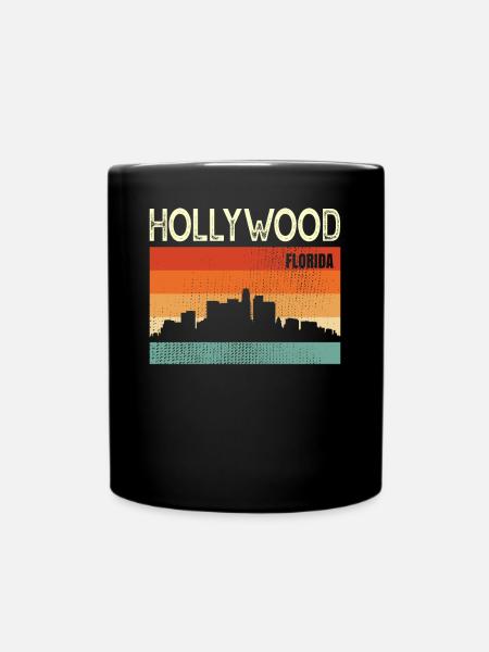 Hollywood - Tasse einfarbig - Schwarz