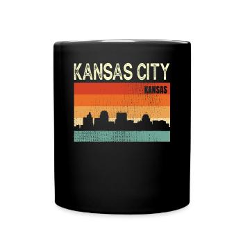 Kansas City Missouri - Tasse einfarbig - Schwarz - Vorne