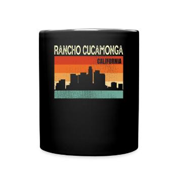 Rancho Cucamonga - Tasse einfarbig - Schwarz - Vorne