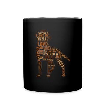 J’adore mon Vizsla Hongrois Vizsla - Mug uni - noir - Devant