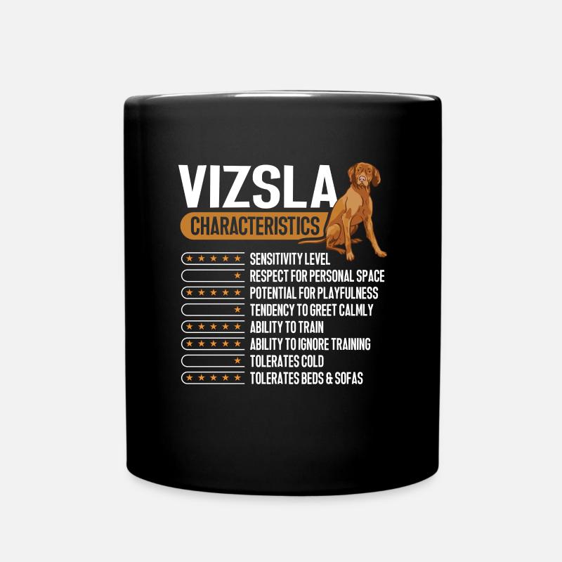 Vizsla Merkmale Ungarischer Vizsla - Tasse einfarbig - Schwarz