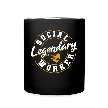 School Social Work Month Social - Tasse einfarbig - Schwarz - Vorne