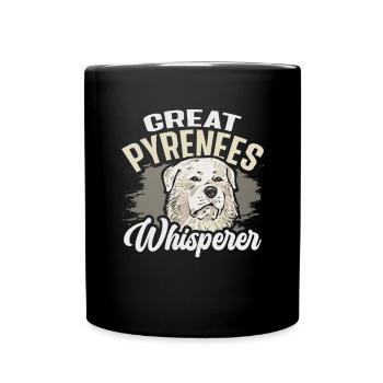Great Pyrenees Hundeflüsterer - Tasse einfarbig - Schwarz - Vorne