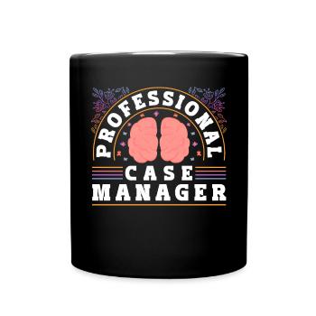 Mois du travail social à l’école Cerveau - Mug uni - noir - Devant