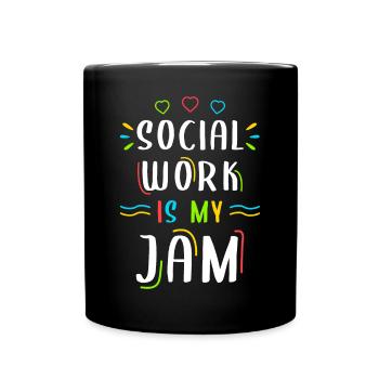 School Social Work Month Social - Tasse einfarbig - Schwarz - Vorne