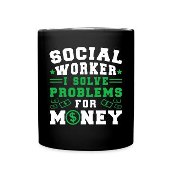 School Social Work Month Social - Tasse einfarbig - Schwarz - Vorne