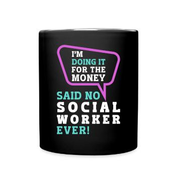 Mois du travail social à l’école IM Doing - Mug uni - noir - Devant
