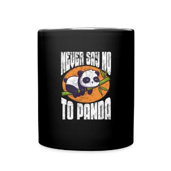Panda - Mug uni - noir - Devant