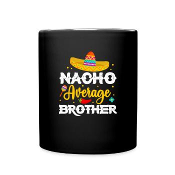 Big Brother Sibling Sister Gift - Full Colour Mug - black - Front