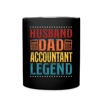 Accountant Bookkeeper Accounting - Full Colour Mug - black - Front