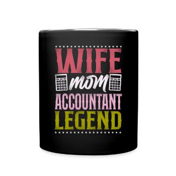 Comptable Comptable Comptable Comptabilité - Mug uni - noir - Devant