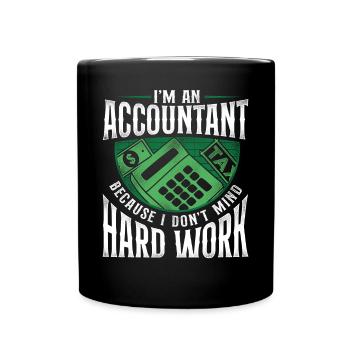 Comptable Comptable Comptable Comptabilité - Mug uni - noir - Devant