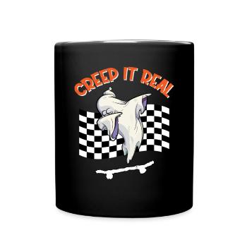 CREEP IT REAL Halloween Dabbing Ghost - Tasse einfarbig - Schwarz - Vorne