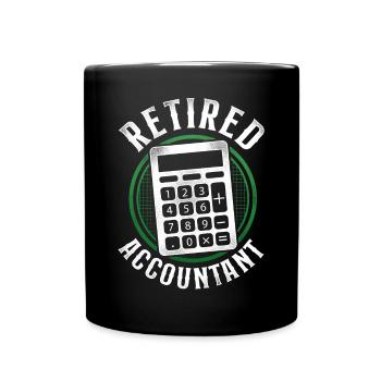 Accountant Bookkeeper Accounting - Full Colour Mug - black - Front