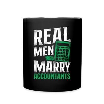 Accountant Bookkeeper Marriage - Tasse einfarbig - Schwarz - Vorne