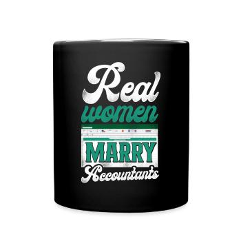 Accountant Bookkeeper Marriage - Tasse einfarbig - Schwarz - Vorne