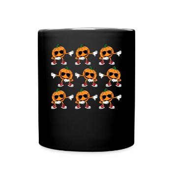 Halloween Citrouille Dabbing I Drôle Halloween Citrouille Citrouille - Mug uni - noir - Devant