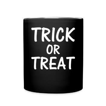 Astuce d’idées d’Halloween ou discussion d’Halloween aigre - Mug uni - noir - Devant