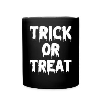 Astuce d’idées d’Halloween ou fête d’Halloween aigre - Mug uni - noir - Devant