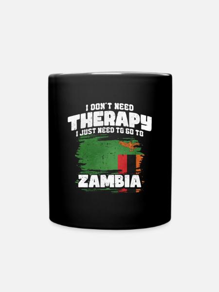 Sambia - Tasse einfarbig - Schwarz