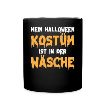 Halloween Lustige Halloween Sprüche I Halloween Lu - Tasse einfarbig - Schwarz - Vorne