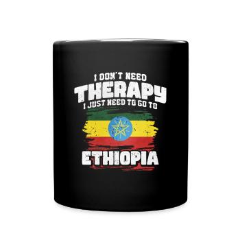 Ethiopia - Full Colour Mug - black - Front