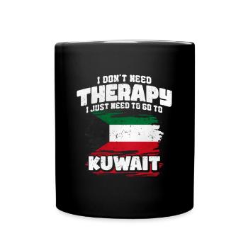 Kuwait - Tasse einfarbig - Schwarz - Vorne