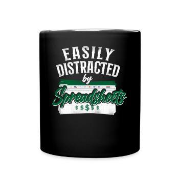 Accountant Bookkeeper Accounting - Full Colour Mug - black - Front