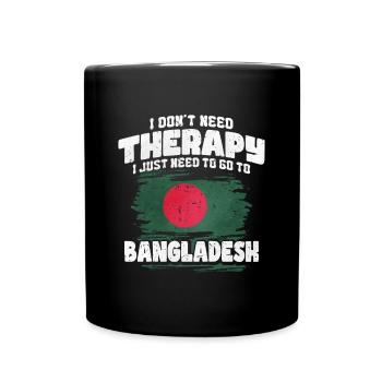 Bangladesch - Tasse einfarbig - Schwarz - Vorne