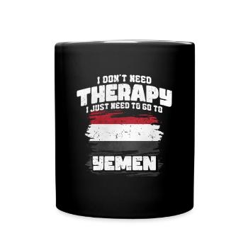 Jemen - Tasse einfarbig - Schwarz - Vorne