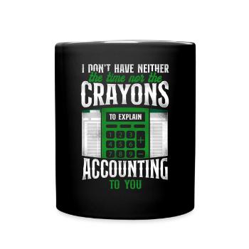 Comptable Comptable Comptable Comptabilité - Mug uni - noir - Devant