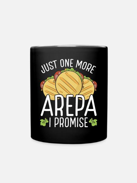 Venezuelan Arepa Colombian Traditional Food - Tasse einfarbig - Schwarz