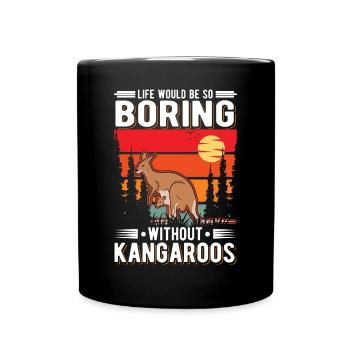 Kangourou australien Kangourou d’Australie - Mug uni - noir - Devant